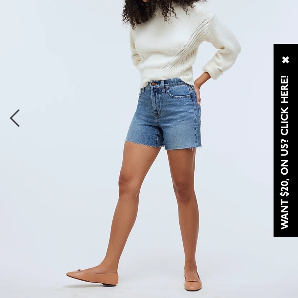 Madewell denim shorts sz28